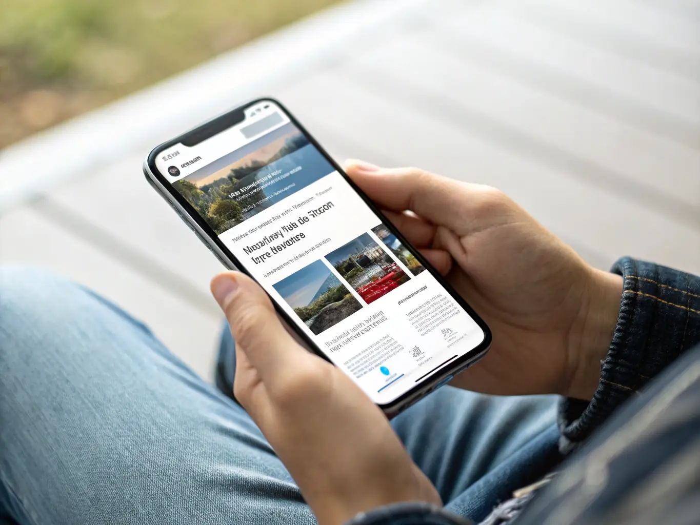 A website design emphasizing mobile responsiveness, with clear navigation and optimized content for smaller screens.